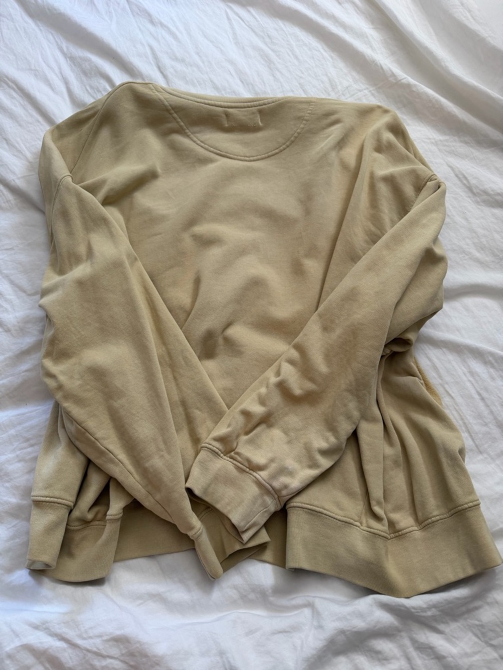 Anine bing Los Angeles M Butter yellow modified sweatshirt into sweat jacket - Picture 3 of 6